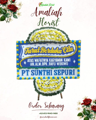Papan Bunga Duka di Bontang Utara