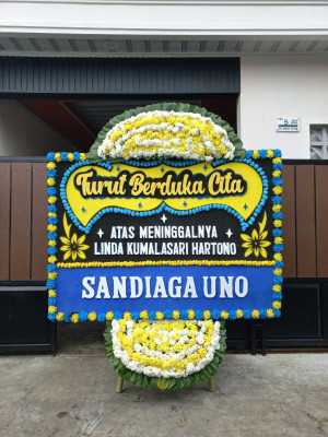 Papan Bunga Duka di Bontang Utara